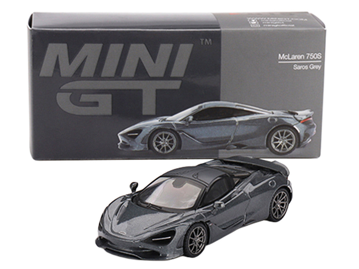 McLaren 750S Saros Gray Limited Edition 1/64 Diecast Model Car by Mini GT LuxuryLifeWay Online Store
