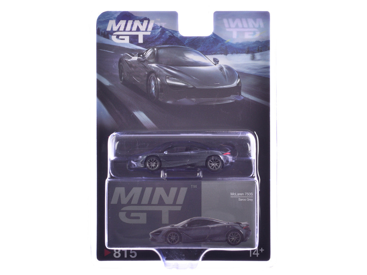 McLaren 750S Saros Gray Limited Edition 1/64 Diecast Model Car by Mini GT LuxuryLifeWay Online Store