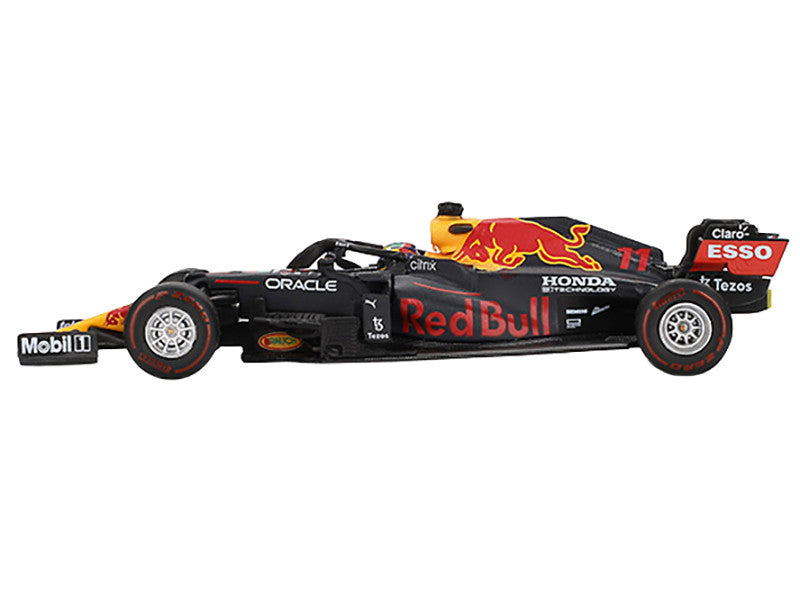 Red Bull RB16B #11 Sergio Perez Winner Formula One F1 "Azerbaijan GP" (2021) Limited Edition 1/64 Diecast Model Car by Mini GT LuxuryLifeWay Online Store