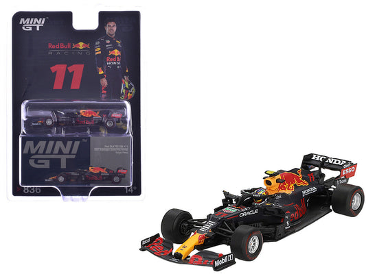 Red Bull RB16B #11 Sergio Perez Winner Formula One F1 "Azerbaijan GP" (2021) Limited Edition 1/64 Diecast Model Car by Mini GT LuxuryLifeWay Online Store