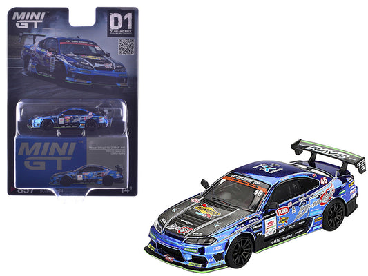 Nissan Silvia (S15) D-MAX RHD (Right Hand Drive) #46 Masao Suenaga "D-MAX Racing" "D1 Grand Prix" (2023) Limited Edition 1/64 Diecast Model Car by Mini GT LuxuryLifeWay Online Store