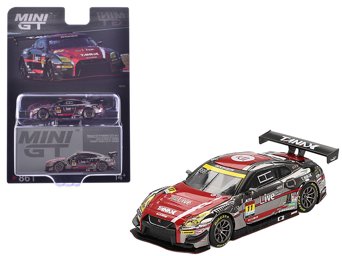Nissan GT-R NISMO GT3 #11 Ryuichiro Tomita - Keishi Ishikawa - Yusuke Shiotsu "GAINER TANAX" "Super GT Series" (2023) Limited Edition 1/64 Diecast Model Car by Mini GT LuxuryLifeWay Online Store