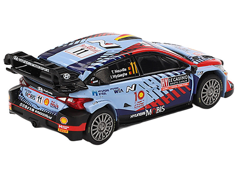 Hyundai i20 N Rally1 Hybrid #11 Thierry Neuville - Martijn Wydaeghe Winner "Rallye Monte-Carlo" (2024) Limited Edition 1/64 Diecast Model Car by Mini GT LuxuryLifeWay Online Store