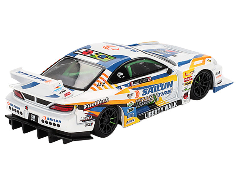 Nissan "LB-Super Silhouette" S15 SILVIA RHD (Right Hand Drive) #555 Yukio Fausto "Formula Drift Japan" (2023) Limited Edition 1/64 Diecast Model Car by Mini GT LuxuryLifeWay Online Store