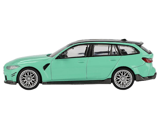 BMW M3 M Performance Touring Mint Green with Black Top Limited Edition 1/64 Diecast Model Car by Mini GT LuxuryLifeWay Online Store