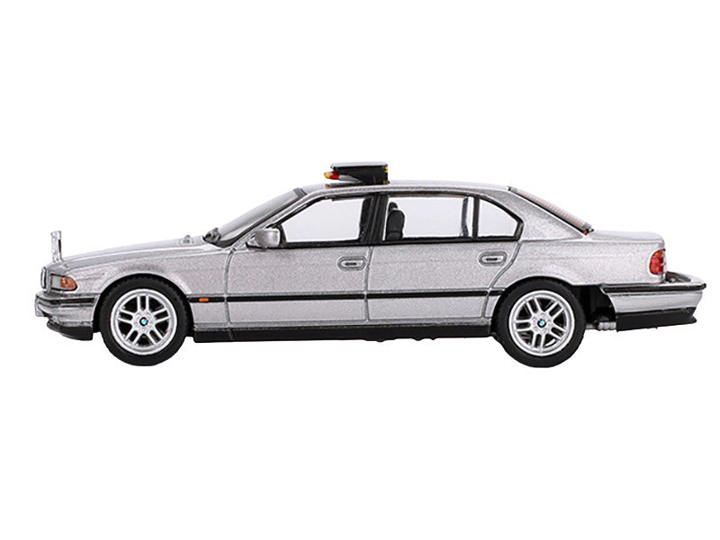 BMW 750IL Gray Metallic 007 James Bond "Tomorrow Never Dies" (1997) Movie Limited Edition 1/64 Diecast Model Car by Mini GT LuxuryLifeWay Online Store
