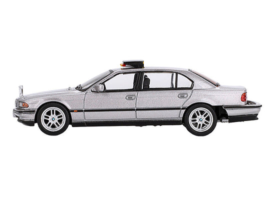 BMW 750IL Gray Metallic 007 James Bond "Tomorrow Never Dies" (1997) Movie Limited Edition 1/64 Diecast Model Car by Mini GT LuxuryLifeWay Online Store