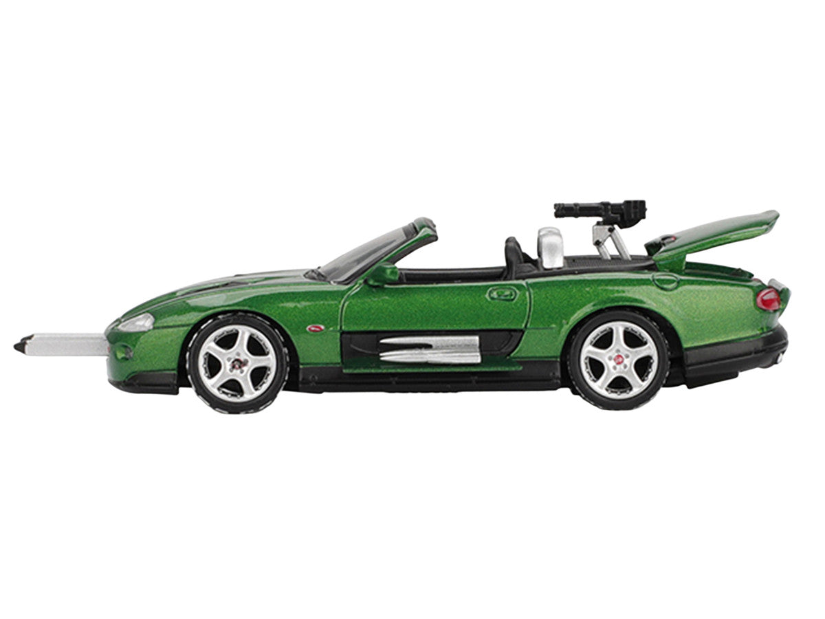 Jaguar XKR Green Metallic 007 James Bond "Die Another Day" (2002) Movie Limited Edition 1/64 Diecast Model Car by Mini GT LuxuryLifeWay Online Store