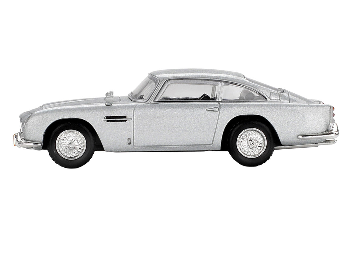 Aston Martin DB5 Birch Silver Metallic 007 James Bond "Casino Royale" (2006) Movie Limited Edition 1/64 Diecast Model Car by Mini GT LuxuryLifeWay Online Store