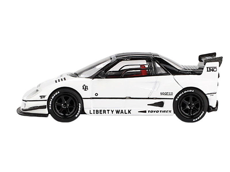 Mazda AZ-1 Liberty Walk LB40 RHD (Right Hand Drive) White with Black Top "2024 Tokyo Auto Salon" Limited Edition 1/64 Diecast Model Car by Mini GT LuxuryLifeWay Online Store
