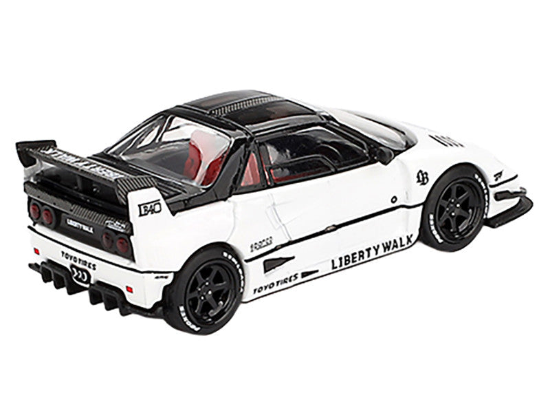 Mazda AZ-1 Liberty Walk LB40 RHD (Right Hand Drive) White with Black Top "2024 Tokyo Auto Salon" Limited Edition 1/64 Diecast Model Car by Mini GT LuxuryLifeWay Online Store