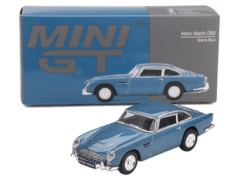Aston Martin DB5 Sierra Blue Metallic Limited Edition 1/64 Diecast Model Car by Mini GT LuxuryLifeWay Online Store