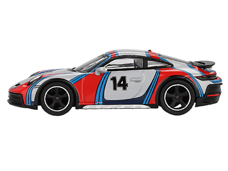 Porsche 911 Dakar #14 "Rally 1978" Ice Gray Metallic Limited Edition 1/64 Diecast Model Car by Mini GT LuxuryLifeWay Online Store