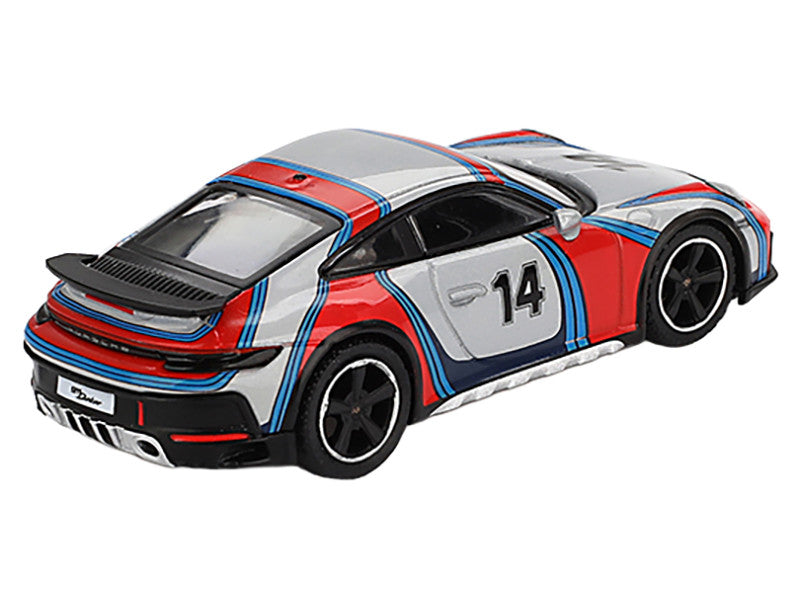 Porsche 911 Dakar #14 "Rally 1978" Ice Gray Metallic Limited Edition 1/64 Diecast Model Car by Mini GT LuxuryLifeWay Online Store