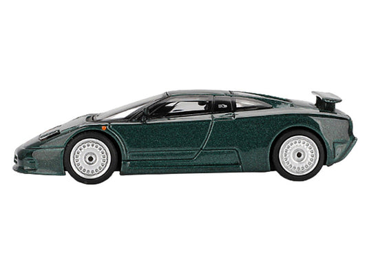 Bugatti EB110 GT Verde Scuro Dark Green Metallic Limited Edition 1/64 Diecast Model Car by Mini GT LuxuryLifeWay Online Store