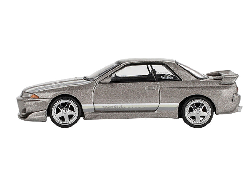 Nissan Skyline GT-R (R32) RHD (Right Hand Drive) "Veilside Combat C-I" Gray Metallic Limited Edition 1/64 Diecast Model Car by Mini GT LuxuryLifeWay Online Store
