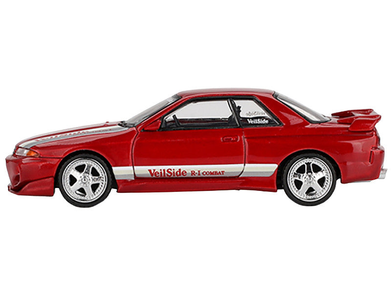 Nissan Skyline GT-R (R32) RHD (Right Hand Drive) "Veilside Combat C-I" Gem Red Metallic Limited Edition 1/64 Diecast Model Car by Mini GT LuxuryLifeWay Online Store