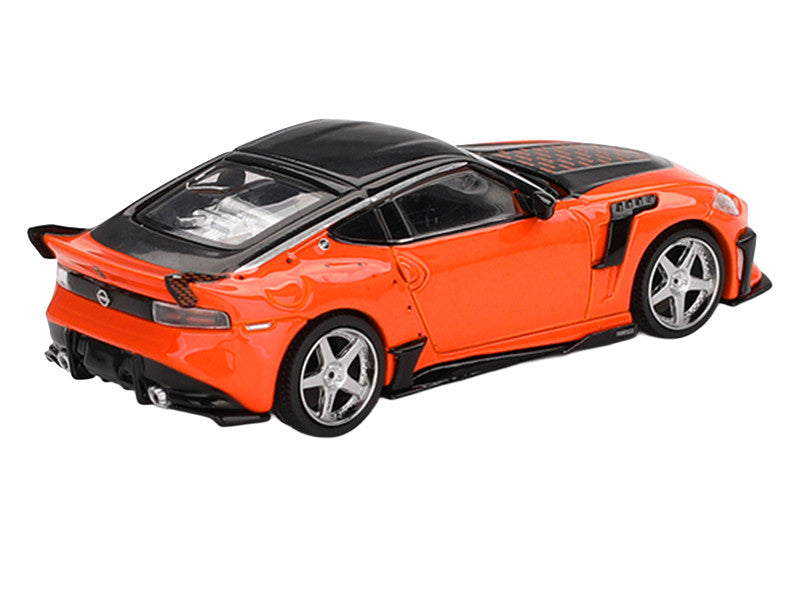 Nissan Z VeilSide FFZ400 Orange with Black Top Limited Edition 1/64 Diecast Model Car by Mini GT LuxuryLifeWay Online Store
