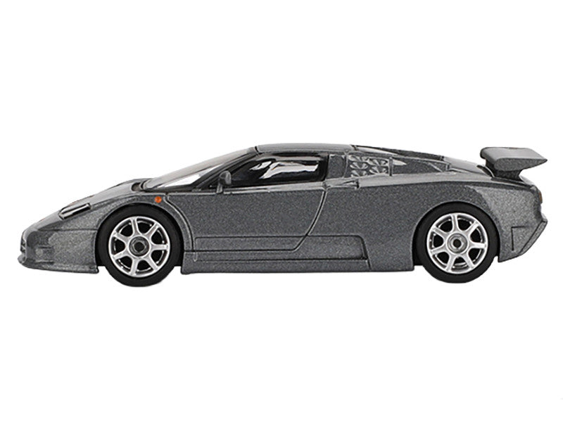 Bugatti EB110 Super Sport Grigio Scuro Dark Gray Metallic Limited Edition 1/64 Diecast Model Car by Mini GT LuxuryLifeWay Online Store