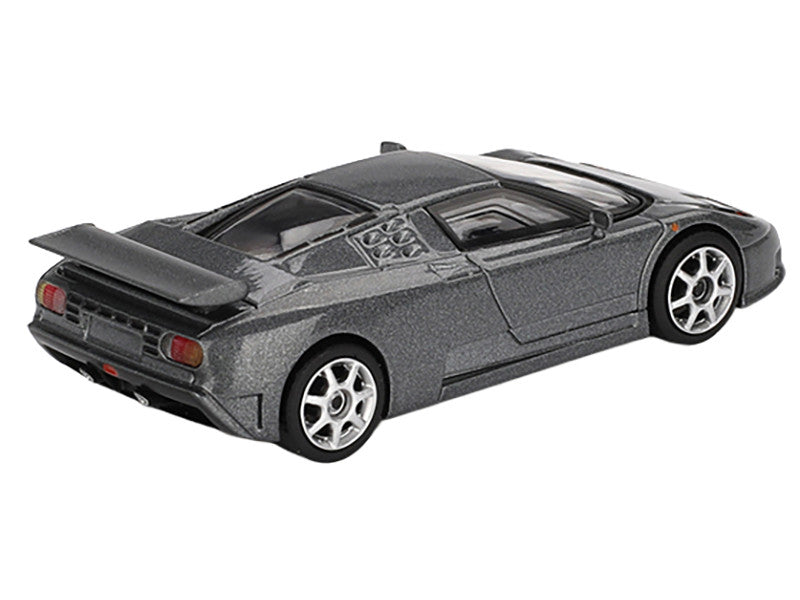 Bugatti EB110 Super Sport Grigio Scuro Dark Gray Metallic Limited Edition 1/64 Diecast Model Car by Mini GT LuxuryLifeWay Online Store