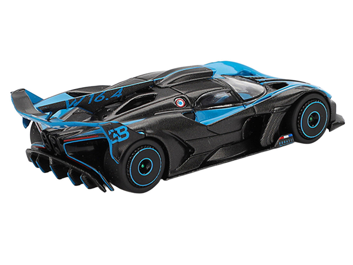 Bugatti Bolide Presentation Blue and Carbon Fiber Limited Edition 1/64 Diecast Model Car by Mini GT LuxuryLifeWay Online Store
