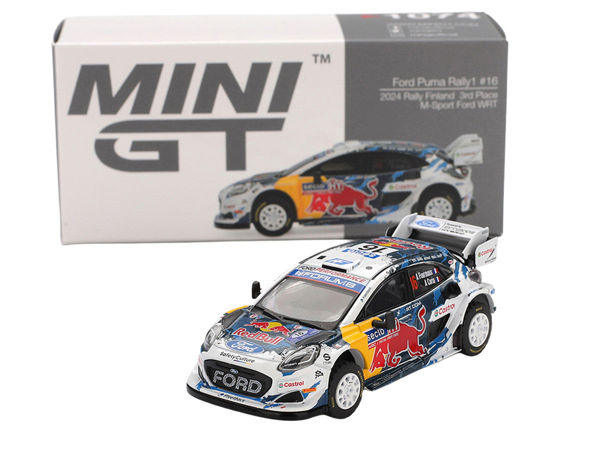 Ford Puma Rally1 #16 Adrien Fourmaux - Alexandre Coria "M-Sport Ford WRT" 3rd Place "Rally Finland" (2024) Limited Edition 1/64 Diecast Model Car by Mini GT LuxuryLifeWay Online Store