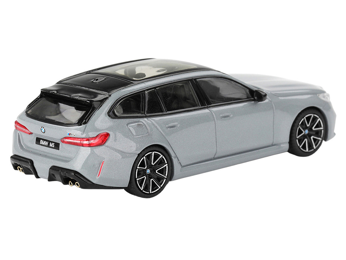 BMW M5 Touring Brooklyn Gray Metallic with Sunroof 1/64 Diecast Model Car by Mini GT LuxuryLifeWay Online Store