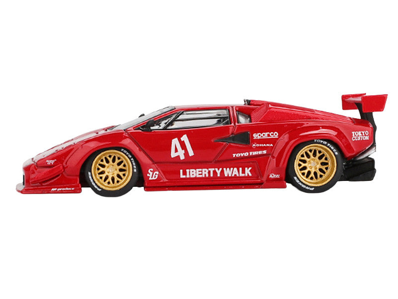 Lamborghini Countach LB-WORKS #41 Red Limited Edition 1/64 Diecast Model Car by Mini GT LuxuryLifeWay Online Store