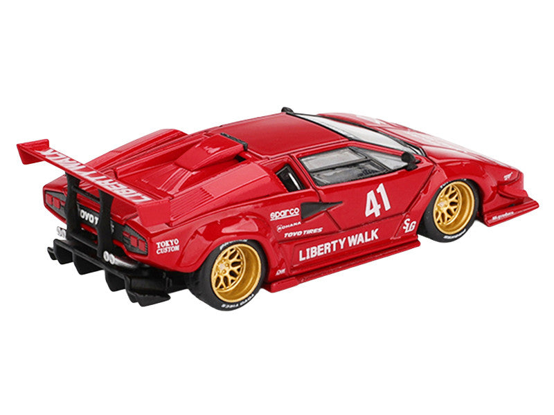 Lamborghini Countach LB-WORKS #41 Red Limited Edition 1/64 Diecast Model Car by Mini GT LuxuryLifeWay Online Store