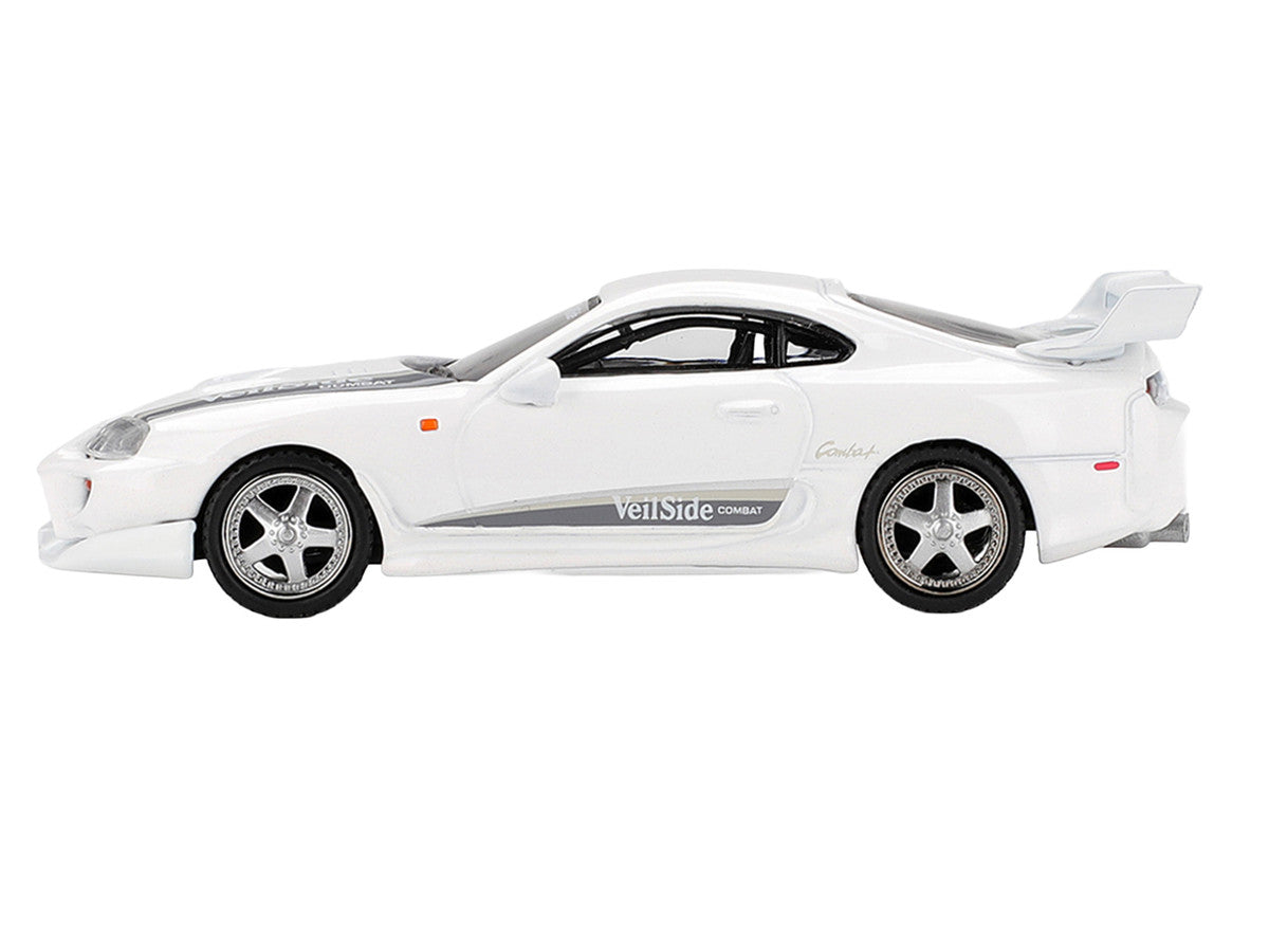 Toyota Supra "VeilSide Combat V-I" White Limited Edition 1/64 Die Cast Model Car by Mini GT LuxuryLifeWay Online Store