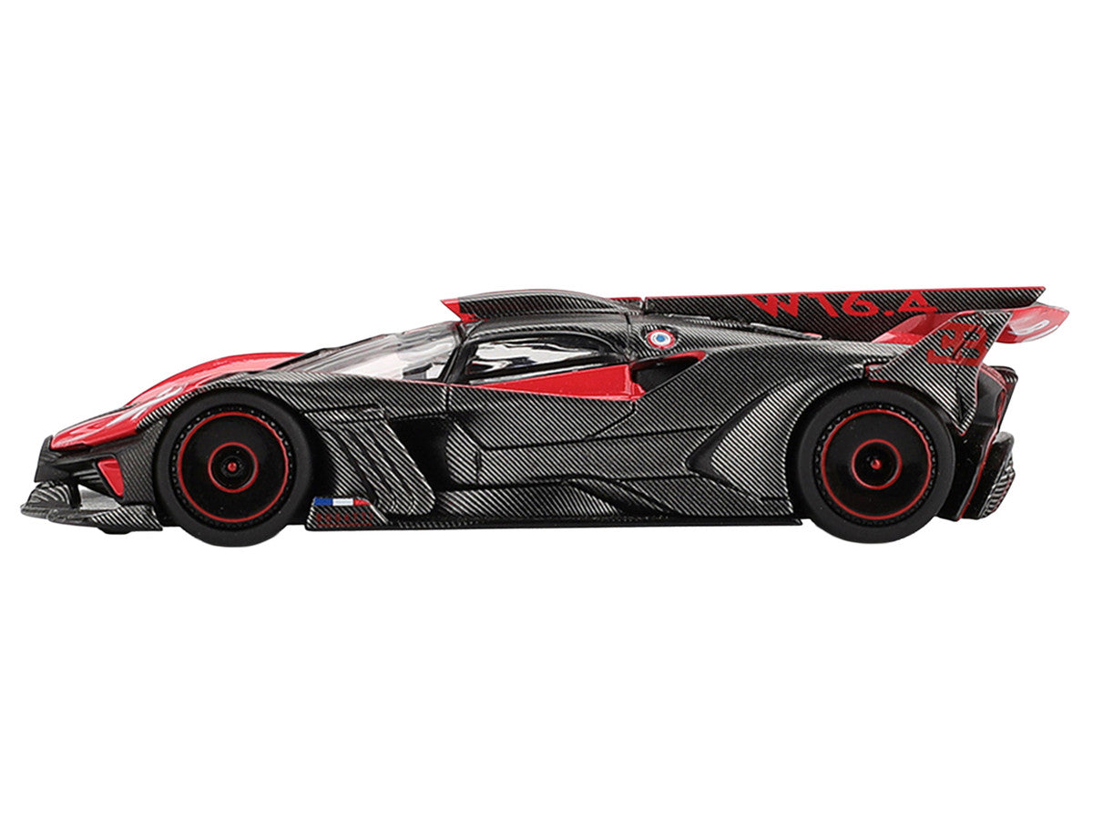 Bugatti Bolide Red and Carbon Fiber Limited Edition 1/64 Diecast Model Car by Mini GT LuxuryLifeWay Online Store