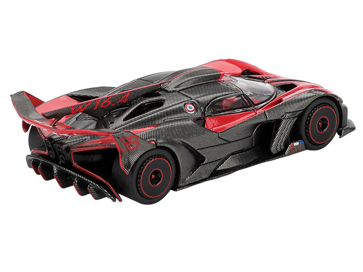 Bugatti Bolide Red and Carbon Fiber Limited Edition 1/64 Diecast Model Car by Mini GT LuxuryLifeWay Online Store