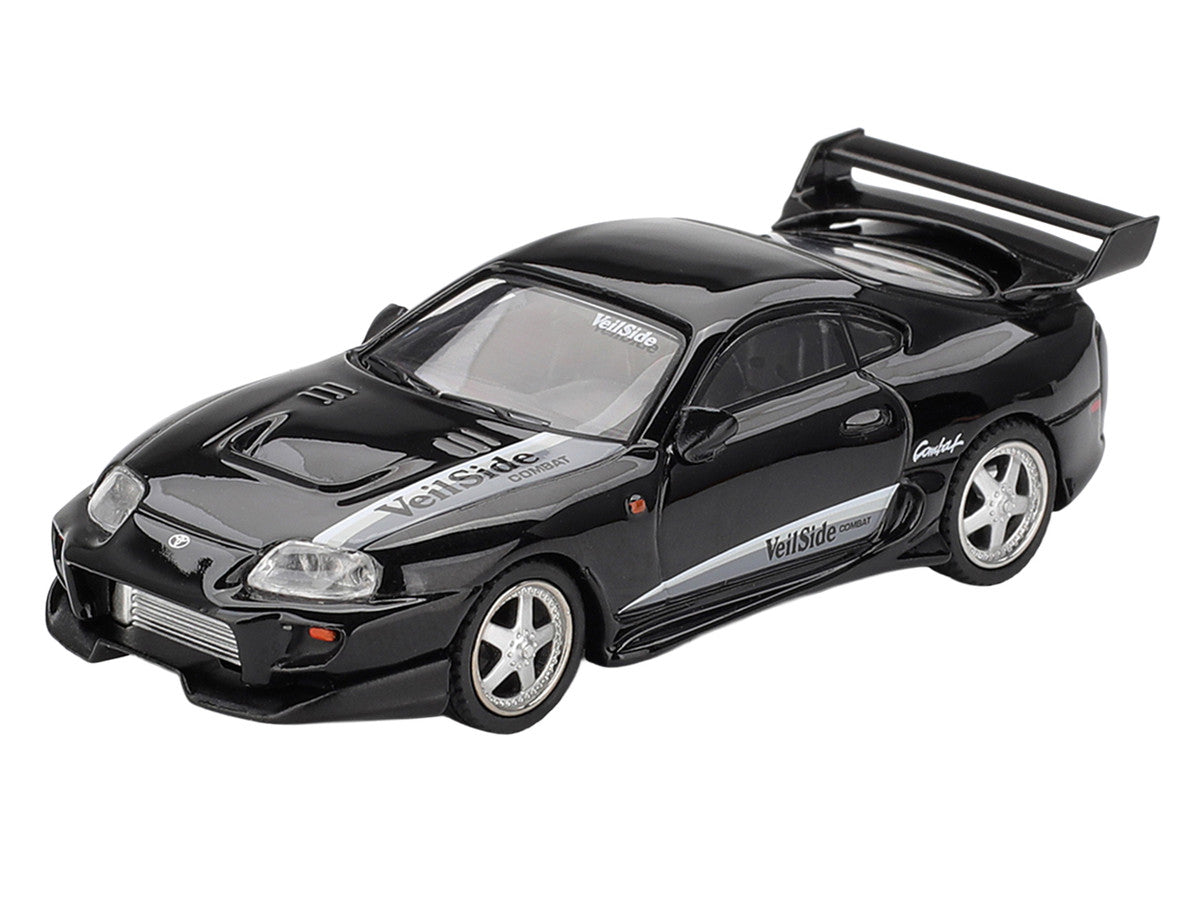 Toyota Supra "VeilSide Combat V-II" Black Limited Edition 1/64 Diecast Model Car by Mini GT LuxuryLifeWay Online Store