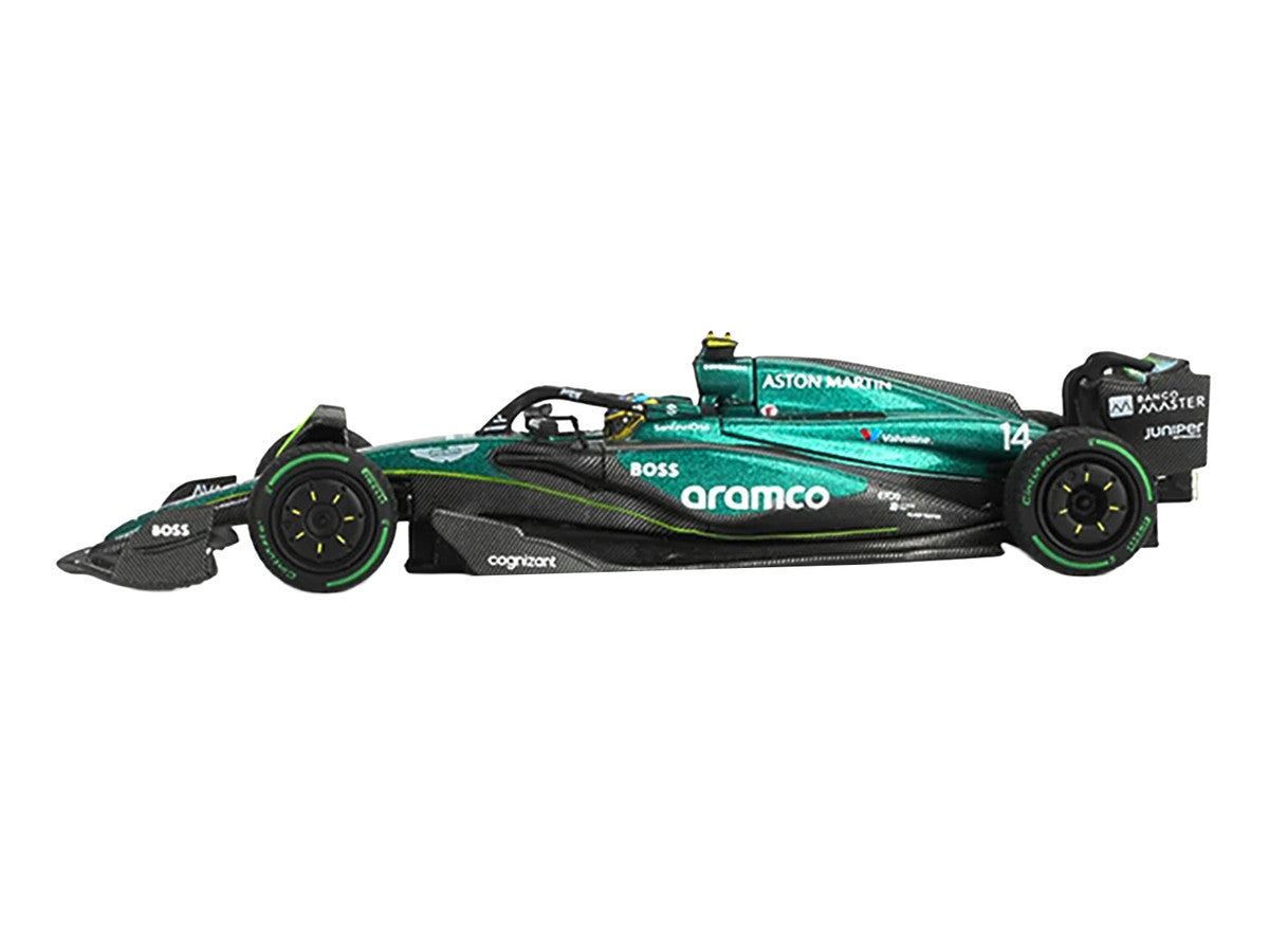 Aston Martin AMR24 #14 Fernando Alonso Formula One F1 "Canadian GP" (2024) Limited Edition 1/64 Diecast Model Car by Mini GT LuxuryLifeWay Online Store