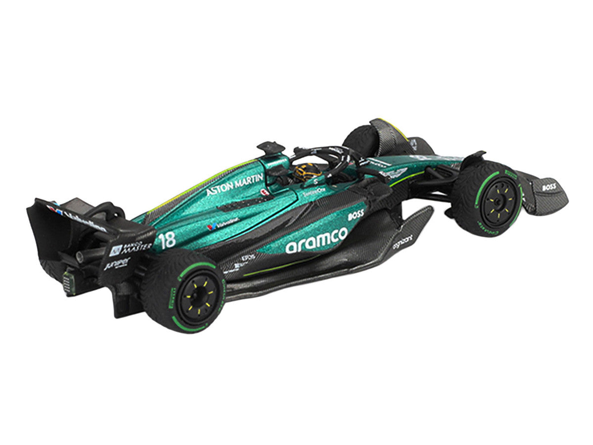Aston Martin AMR24 #18 Lance Stroll Formula One F1 "Canadian GP" (2024) Limited Edition 1/64 Diecast Model Car by Mini GT LuxuryLifeWay Online Store