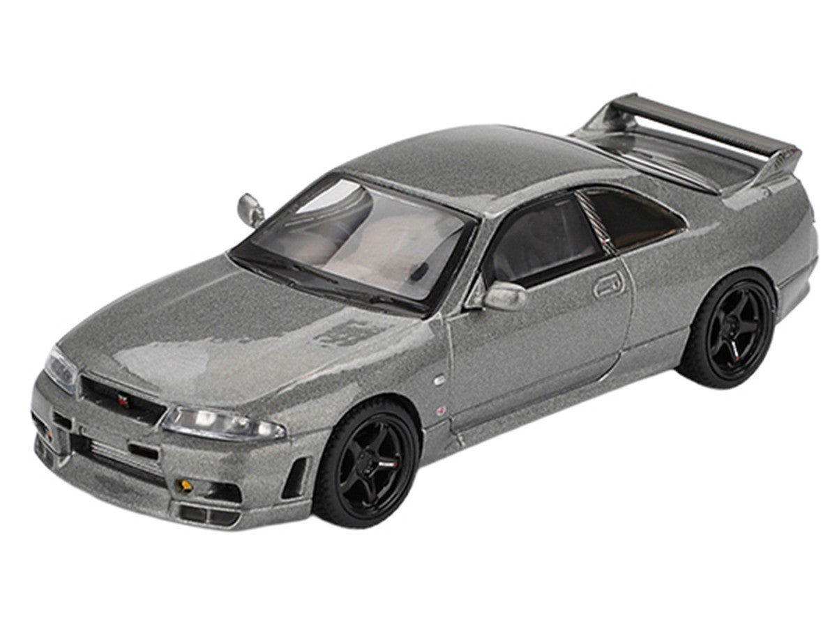 Nissan Skyline GT-R (NISMO BCNR33 CRS Version) RHD (Right Hand Drive) Dark Metal Gray Metallic Limited Edition 1/64 Diecast Model Car by Mini GT LuxuryLifeWay Online Store