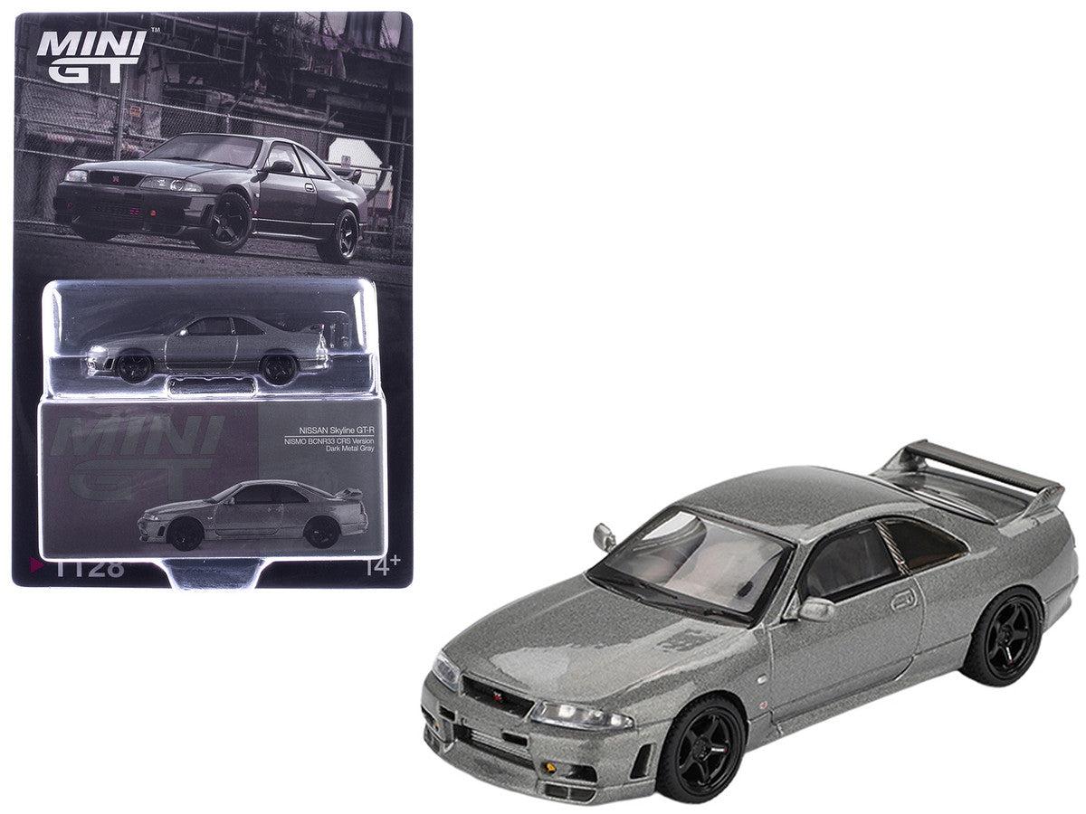 Nissan Skyline GT-R (NISMO BCNR33 CRS Version) RHD (Right Hand Drive) Dark Metal Gray Metallic Limited Edition 1/64 Diecast Model Car by Mini GT LuxuryLifeWay Online Store