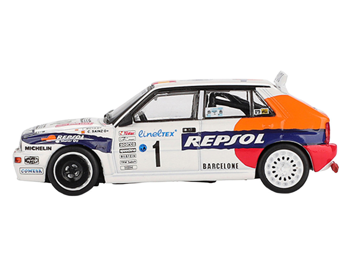 Lancia Delta HF Integrale Evoluzione #1 Carlos Sainz - Luis Moya "Rallye Monte-Carlo" (1993) Limited Edition 1/64 Diecast Model Car by Mini GT LuxuryLifeWay Online Store