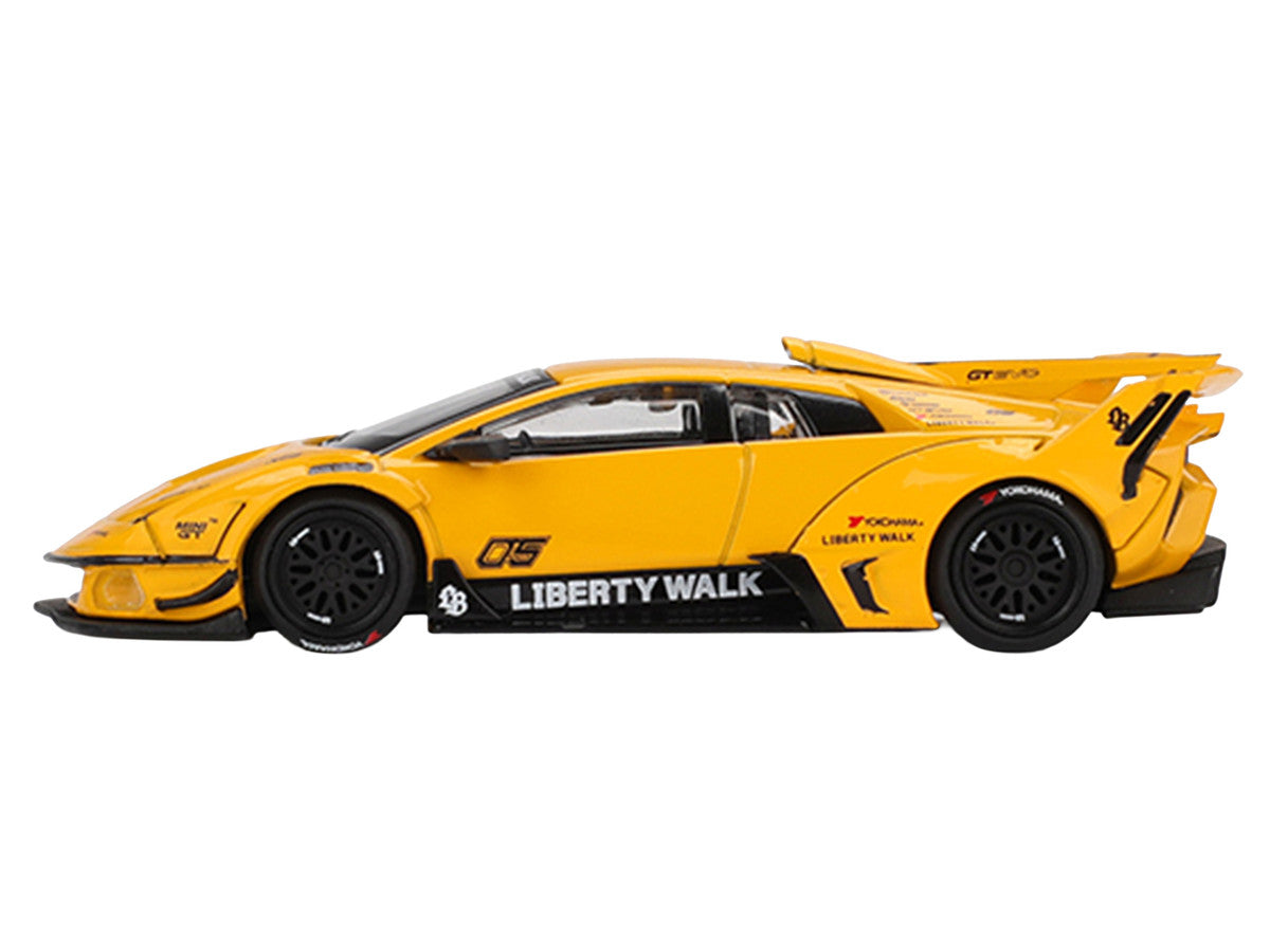 Lamborghini Murcielago GT EVO LB-Silhouette Works Yellow Limited Edition 1/64 Diecast Model Car by Mini GT LuxuryLifeWay Online Store