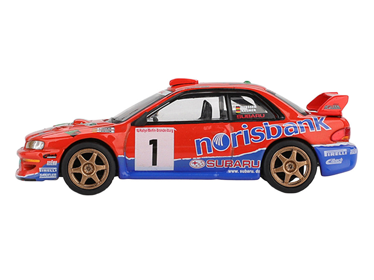 Subaru Impreza WRC97 #1 Armin Kremer - Fred Berssen Champion "Deutsche Rallye Meisterschaft (DRM)" (1999) Limited Edition 1/64 Diecast Model Car by Mini GT LuxuryLifeWay Online Store