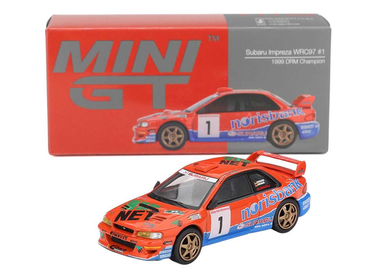 Subaru Impreza WRC97 #1 Armin Kremer - Fred Berssen Champion "Deutsche Rallye Meisterschaft (DRM)" (1999) Limited Edition 1/64 Diecast Model Car by Mini GT LuxuryLifeWay Online Store