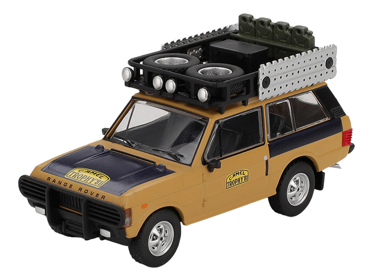 Range Rover with Roofrack "West Germany 1" Christian Swoboda - Knuth Mentel Winner "Camel Trophy Sumatra" (1981) Limited Edition 1/64 Diecast Model Car by Mini GT LuxuryLifeWay Online Store