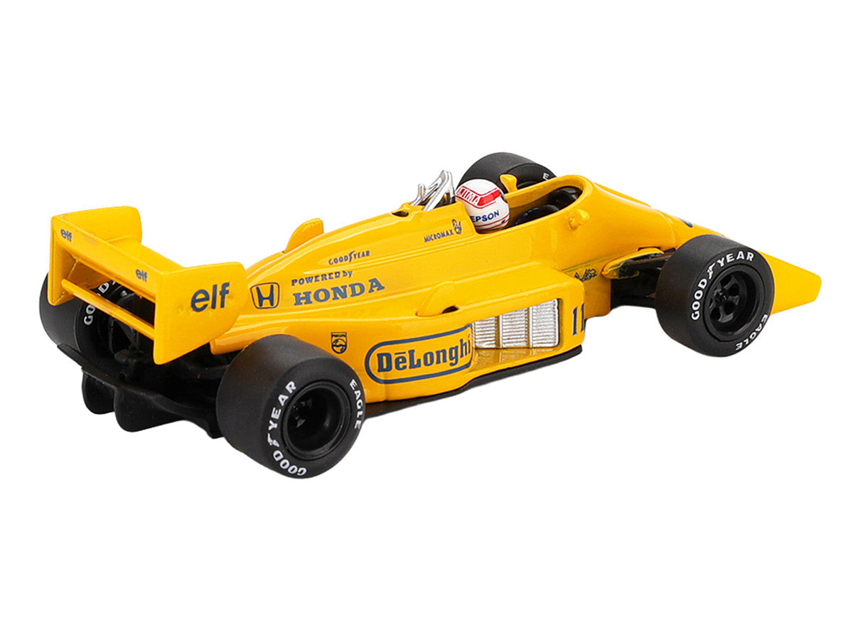 Lotus 99T #11 Satoru Nakajima Formula One F1 "Monaco GP" (1987) with Driver Figure Limited Edition 1/64 Diecast Model Car by Mini GT LuxuryLifeWay Online Store