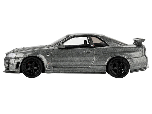 Nissan Skyline GT-R (NISMO BNR34 CRS Version) RHD (Right Hand Drive) Dark Metal Gray Metallic Limited Edition 1/64 Diecast Model Car by Mini GT LuxuryLifeWay Online Store