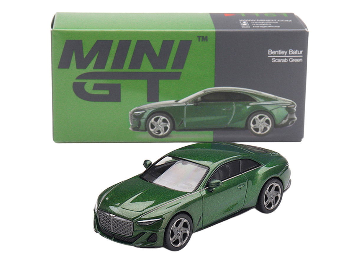 Bentley Batur Scarab Green Metallic Limited Edition 1/64 Diecast Model Car by Mini GT LuxuryLifeWay Online Store