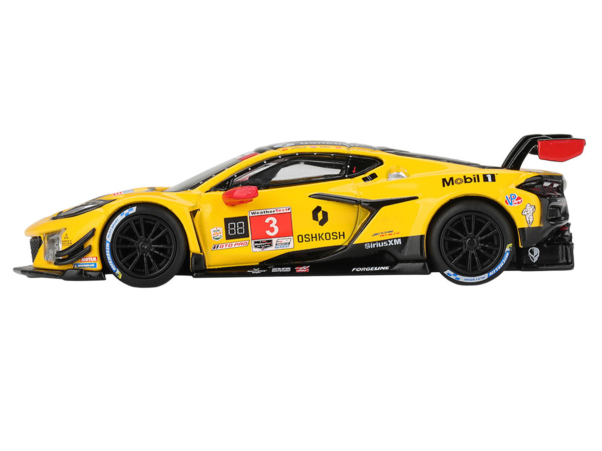 Chevrolet Corvette Z06 GT3.R #3 Antonio Garcia - Daniel Juncadella - Alexander Sims "Corvette Racing by Pratt Miller Motorsports" GTD Pro Class 2nd Place IMSA "24 Hours of Daytona" (2025) Limited Edition 1/64 Die Cast Model Car by Mini GT LuxuryLifeWay Online Store