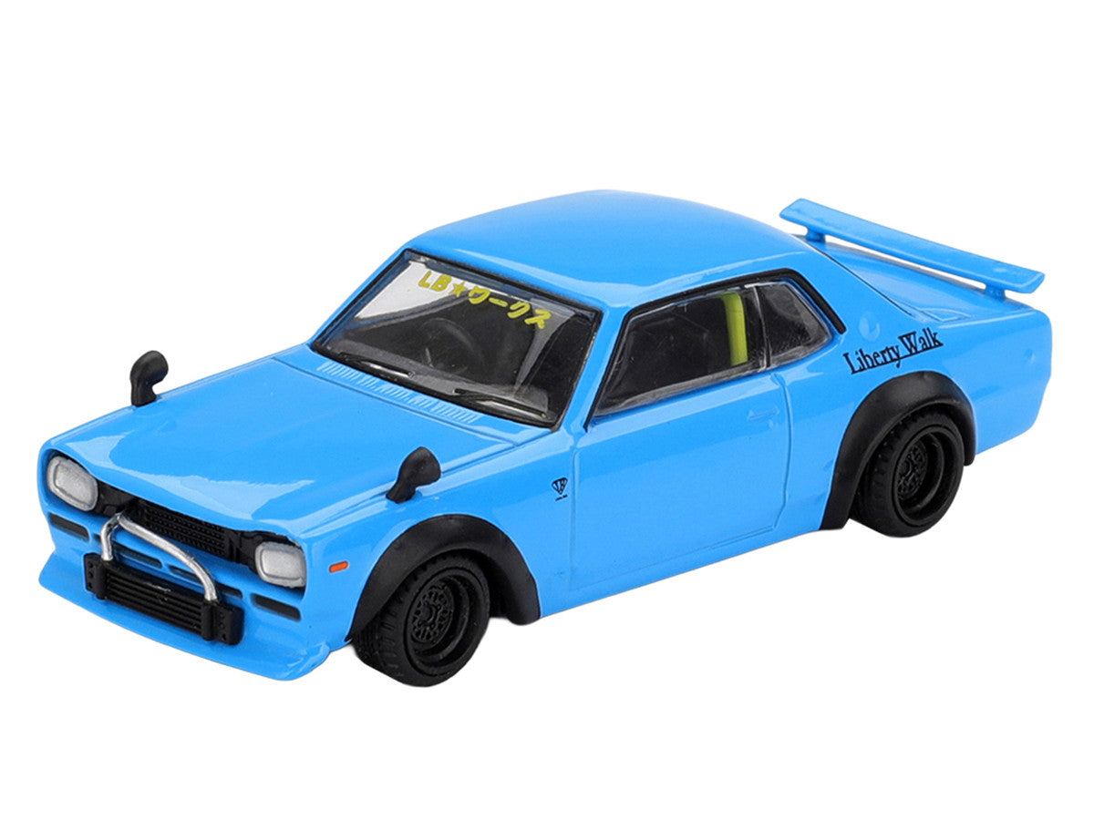 Nissan LB-Works Hakosuka RHD (Right Hand Drive) Baby Blue Limited Edition 1/64 Diecast Model Car by Mini GT LuxuryLifeWay Online Store