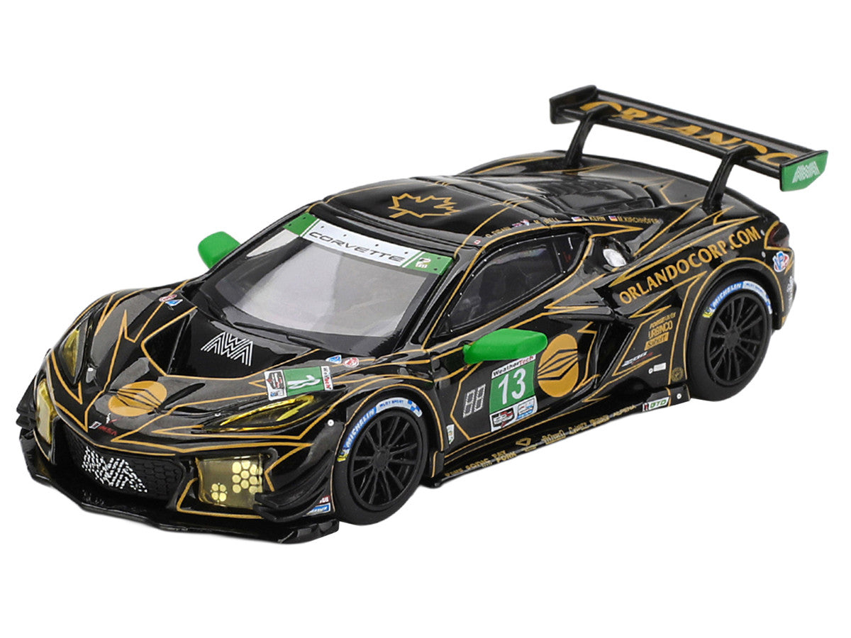 Chevrolet Corvette Z06 GT3.R #13 Matt Bell - Orey Fidani - Lars Kern - Marvin Kirchhofer "AWA" GTD Class Winner IMSA "24 Hours of Daytona" (2025) 1/64 Diecast Model Car by Mini GT LuxuryLifeWay Online Store