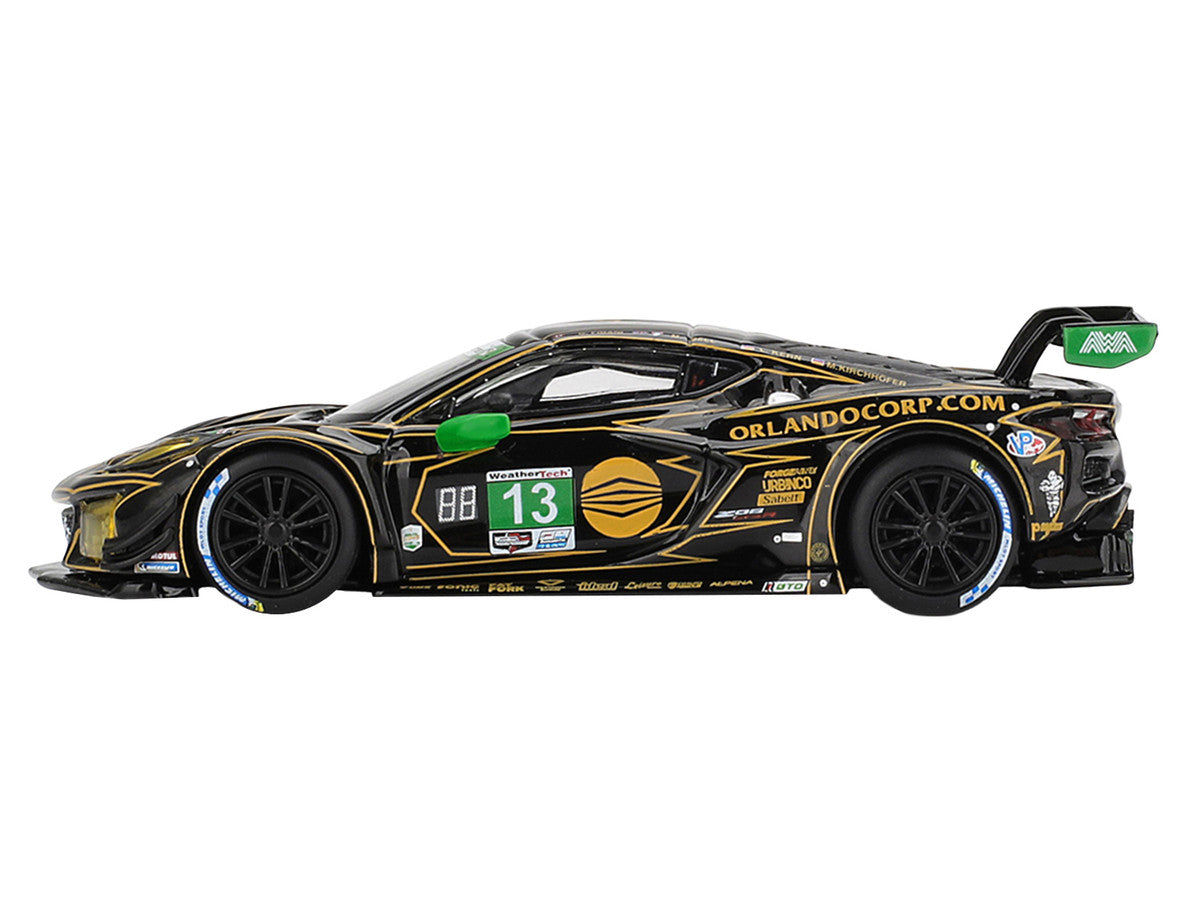 Chevrolet Corvette Z06 GT3.R #13 Matt Bell - Orey Fidani - Lars Kern - Marvin Kirchhofer "AWA" GTD Class Winner IMSA "24 Hours of Daytona" (2025) 1/64 Diecast Model Car by Mini GT LuxuryLifeWay Online Store