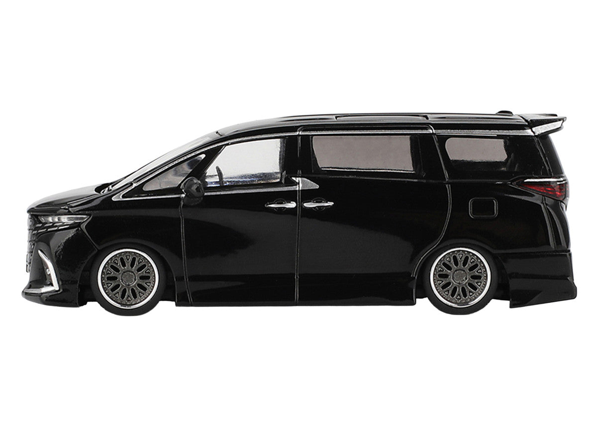 Toyota Alphard 40 KUHL Van RHD (Right Hand Drive) Black Limited Edition 1/64 Diecast Model Car by Mini GT LuxuryLifeWay Online Store